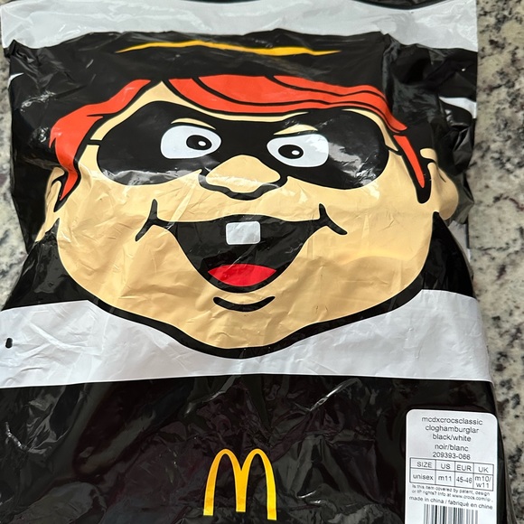 MCDONALD’S X CROCS HAMBURGLAR CLASSIC CLOG Size 11 Men’s - Picture 7 of 7